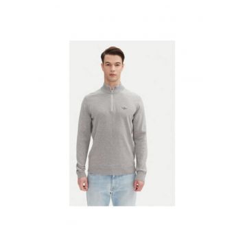 Pulover barbati  251MA1489L506 - Bumbac - Gri