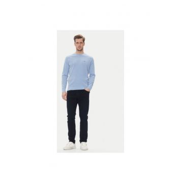 Pulover barbati  251MA1556L560 - Bumbac - Albastru deschis