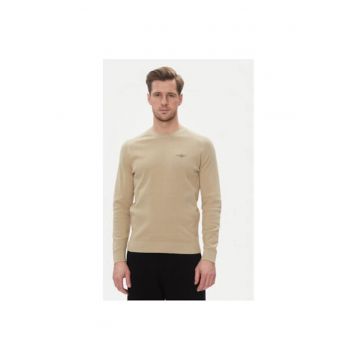 Pulover barbati  251MA1556L560 - Bumbac - Bej