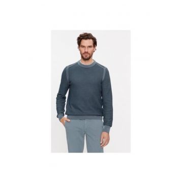 Pulover barbati -  303385231 - Bumbac - Albastru