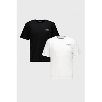 Set de tricouri cu imprimeu pe partea din spate - 2 piese