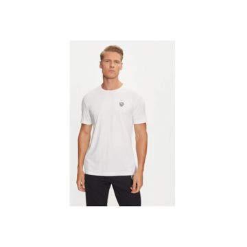 Tricou barbati Ea7 Emporio Armani - 8NPT16 PJRGZ - Viscoza/Poliamida - Alb