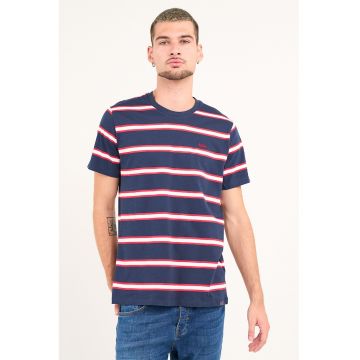 Tricou din bumbac cu dungi