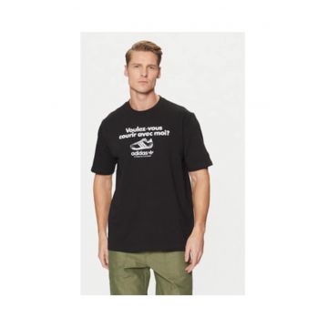 Tricou din bumbac cu imprimeu cu text