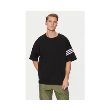 Tricou lejer din bumbac cu guler rotund