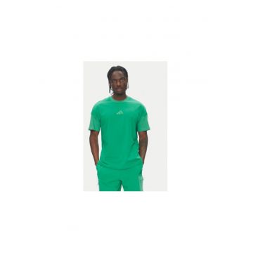 Tricou lifestyle cu decolteu la baza gatului