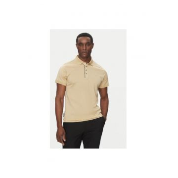 Tricou polo barbati  745007 552200 - Bumbac - Bej