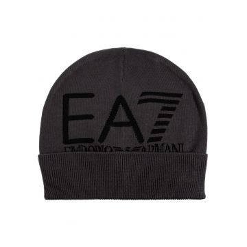 Caciula  EA7 Visibility Beanie Gri Negru