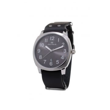 Ceas Barbati -  quartz - inox - 40mm - curea piele naturale