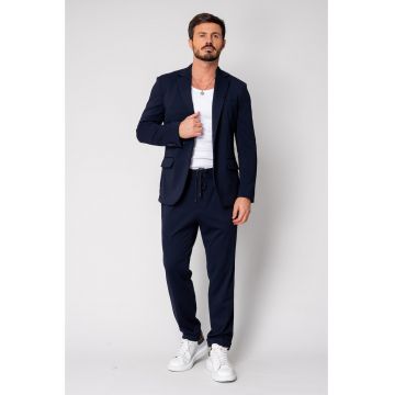 Costum Flex sacou si pantalon lung Navy 18827