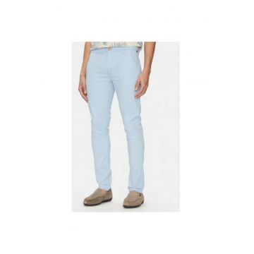 Pantaloni barbati  20703472 - Bumbac - Albastru deschis