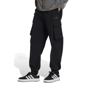 Pantaloni cargo cu talie ajustabila