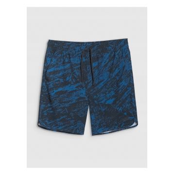 Pantaloni scurti de plaja barbati  bleumarin - 2 buzunare laterale - poliester