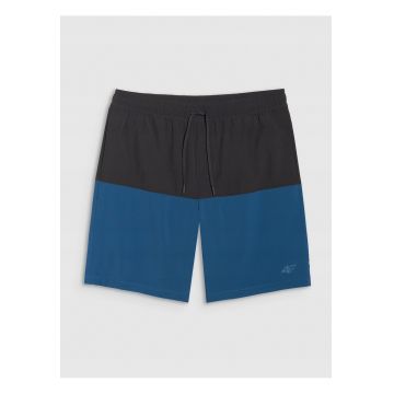 Pantaloni scurti de plaja barbati -  material uscare rapida - stil sportiv - albastru/negru