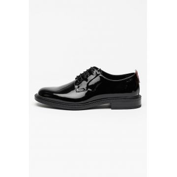 Pantofi derby din piele lacuita Lysander