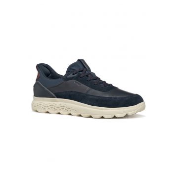 Pantofi sport barbati -  piele naturala - bleumarin