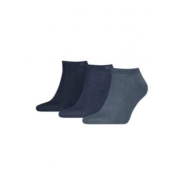 Set de sosete pana la glezna cu model uni - 3 perechi