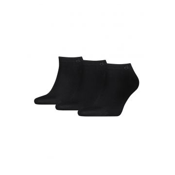 Set de sosete pana la glezna cu model uni - 3 perechi
