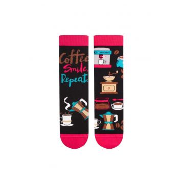 Sosete bumbac Arty Socks Coffee negru magenta