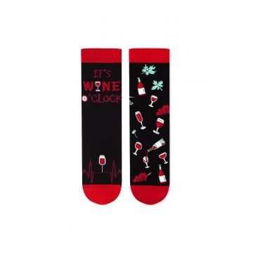 Sosete bumbac Arty Socks WINERY Black