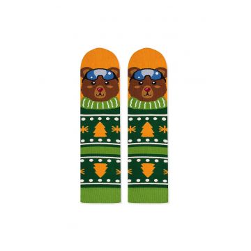 Sosete Craciun amuzante din bambus COMFORT FEET sosete de urs
