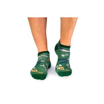 Sosete scurte bumbac Fine Cotton Dorel Instalatorul Verde