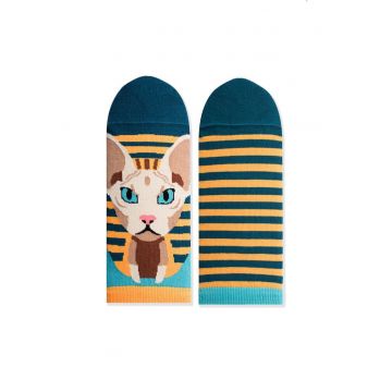 Sosete scurte bumbac Funky Cat 397