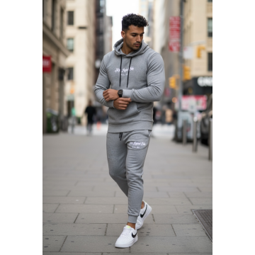 Trening barbati slim fit gri  Pantaloni + Hanorac  13400 50-2