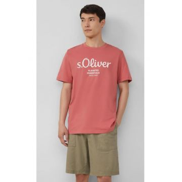 Tricou cu imprimeu logo metalic