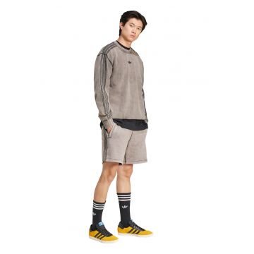 Bluza de trening cu logo broda si aspect decolorat
