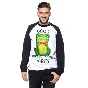 Bluza de trening de bumbac cu imprimeu