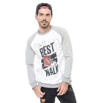 Bluza de trening regular fit cu imprimeu grafic