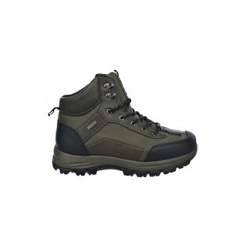 Botine de piele ecologica cu sireturi