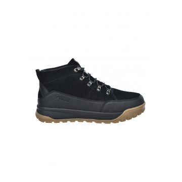 Botine de piele intoarsa cu sireturi