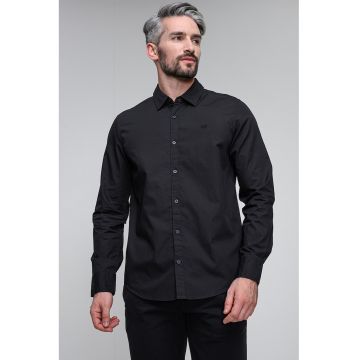 Camasa slim fit din bumbac Canton - Negru