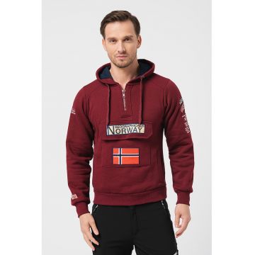 Hanorac cu snur si logo brodat Gymclass