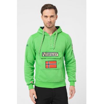 Hanorac cu snur si logo brodat Gymclass
