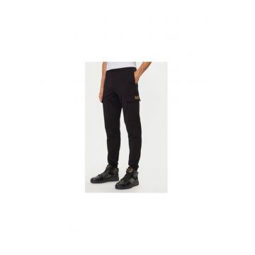 Pantaloni de trening barbati  Emporio Armani - 8NPP67 PJVRZ - Bumbac - Negru