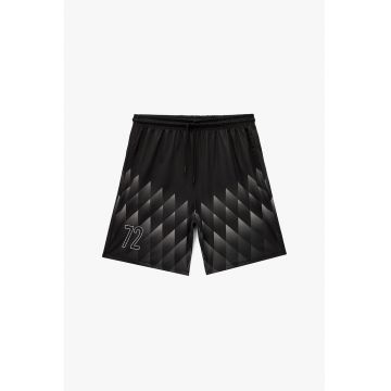 Pantaloni scurti cu model si snur