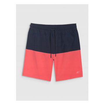 Pantaloni scurti de plaja barbati  sportivi - rosu/albastru - poliester