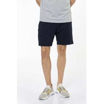 Pantaloni scurti din amestec de bumbac cu model uni