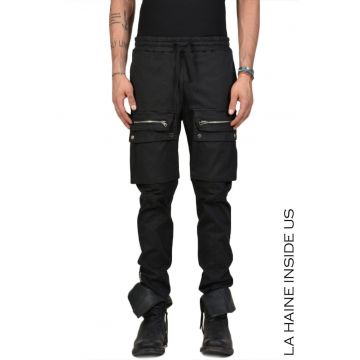 -Pantaloni slim cu buzunare supradimensionați aplicate