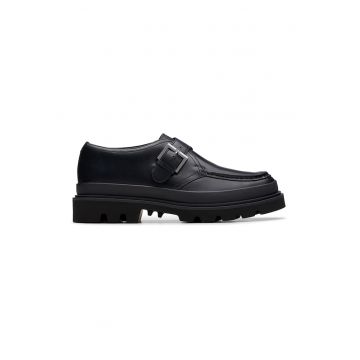 Pantofi loafer din piele cu curele Pantofi loafer din piele cu curele