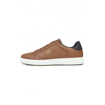 Pantofi sport de piele ecologica cu logo lateral Pantofi sport de piele ecologica cu logo lateral