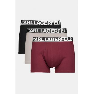 Set de boxeri cu banda logo in talie - 3 perechi