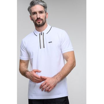 Treicou polo cu fenta cu fermoar