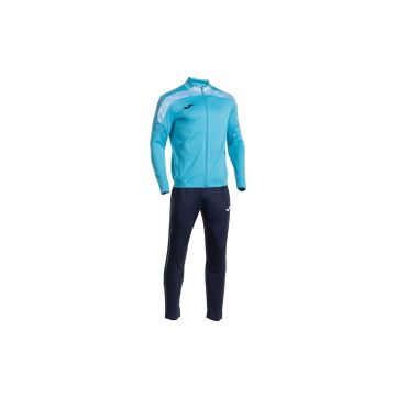 Trening  Championship VIII - turcoaz fluorescent-Bleumarin inchis - hanorac cu fermoar - pantaloni lungi