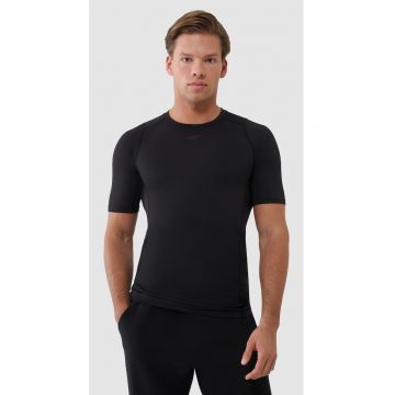 Tricou Antrenament Barbati  Negru - Slim Fit - Uscare Rapida - Aerisire Optima - Marimi S-XXL - Tehnologie 4FDry