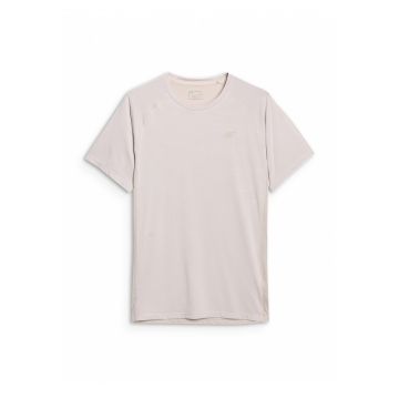 Tricou Antrenament Barbati  Slim Fit Crem - Tehnologie Uscare Rapida - Maneci Raglan - SS25