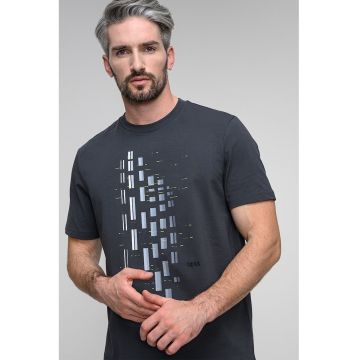 Tricou cu imprimeu geometric